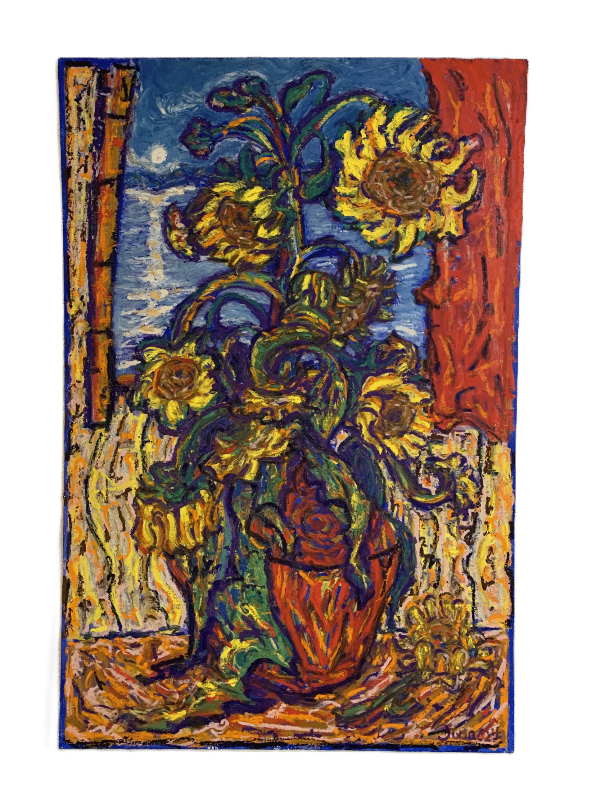 Oil Stick Painting