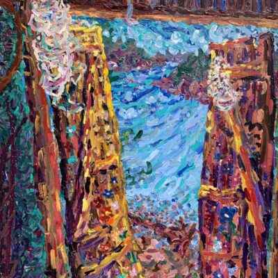 Boathouse in Estholmen, 70 x 50 cm