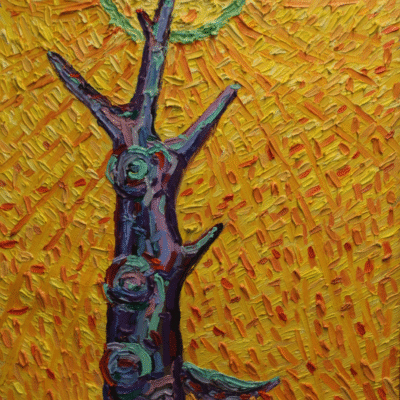 Dead tree under the Sun, 70 x 50 cm