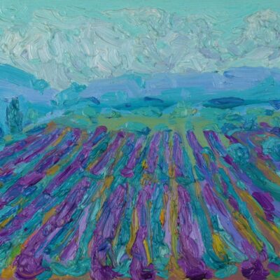 Valensole lavender fields, 18 x 24 cm