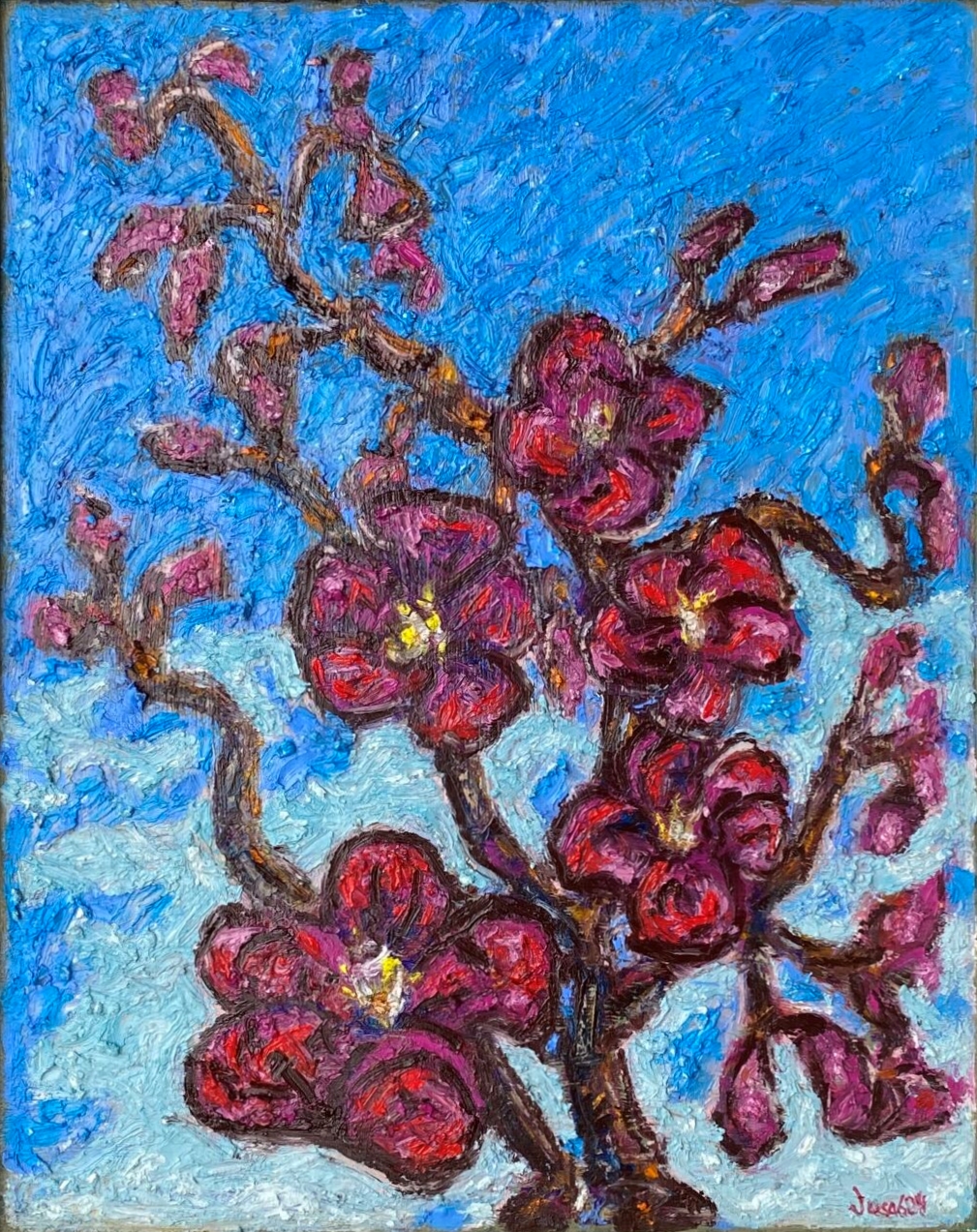 Plum Blossom, 41 x 33 cm
